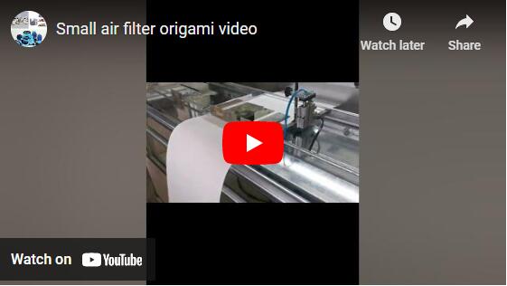 Piccolo video origami sul filtro dell'aria