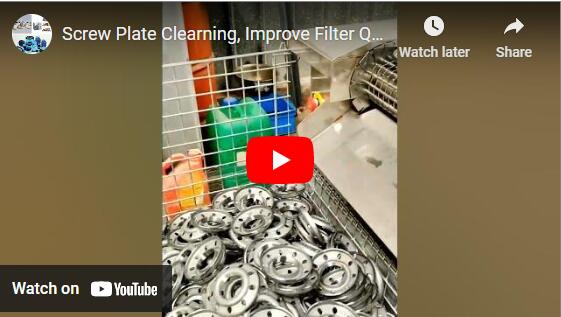La pulizia della piastra a vite migliora la qualità del filtro