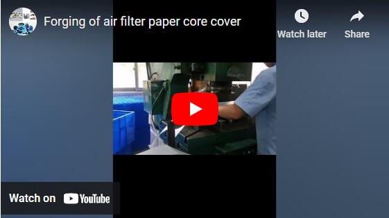 Forgiatura della copertura del nucleo di carta del filtro dell'aria