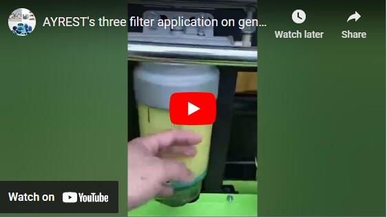 Applicazione dei tre filtri AYREST sui gruppi elettrogeni